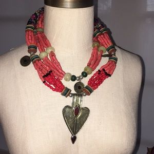 Tribal Styled Statement Necklace